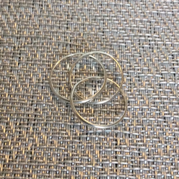 925 Triple Loop Silver rings - Picture 4 of 4